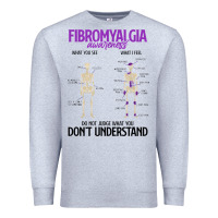 Heather Grey fibromyalgia awareness do not judge what you dont understand Premium Sweatshirt - linhVisuals