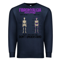 Navy fibromyalgia awareness do not judge what you dont understand Premium Sweatshirt - linhVisuals