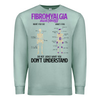 Seafoam fibromyalgia awareness do not judge what you dont understand Premium Sweatshirt - linhVisuals