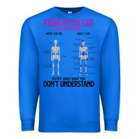 True Royal fibromyalgia awareness do not judge what you dont understand Premium Sweatshirt - linhVisuals