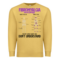 Antique Gold fibromyalgia awareness do not judge what you dont understand Premium Sweatshirt - linhVisuals
