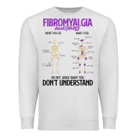 Oatmeal Heather fibromyalgia awareness do not judge what you dont understand Premium Sweatshirt - linhVisuals
