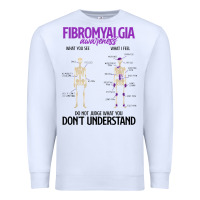 White fibromyalgia awareness do not judge what you dont understand Premium Sweatshirt - linhVisuals
