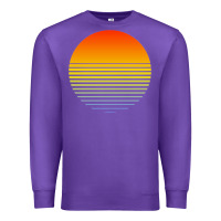 Purple retro sunset Premium Sweatshirt - linhVisuals