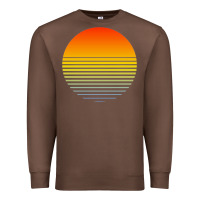 Chestnut retro sunset Premium Sweatshirt - linhVisuals
