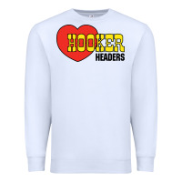 White hooker headers Premium Sweatshirt - linhVisuals