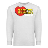 Oatmeal Heather hooker headers Premium Sweatshirt - linhVisuals