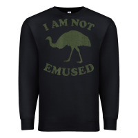 Funny Not Emu Sed Emu   Not Amused Ostrich Bird Premium Sweatshirt | Teevron