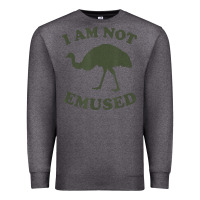 Charcoal Heather funny not emu sed emu   not amused ostrich bird Premium Sweatshirt - linhVisuals