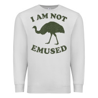 Dove Grey funny not emu sed emu   not amused ostrich bird Premium Sweatshirt - linhVisuals