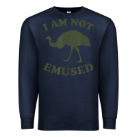 Navy funny not emu sed emu   not amused ostrich bird Premium Sweatshirt - linhVisuals