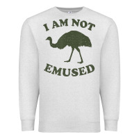 Oatmeal Heather funny not emu sed emu   not amused ostrich bird Premium Sweatshirt - linhVisuals