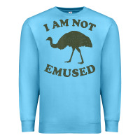 Ocean Blue funny not emu sed emu   not amused ostrich bird Premium Sweatshirt - linhVisuals