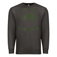 Smoke funny not emu sed emu   not amused ostrich bird Premium Sweatshirt - linhVisuals
