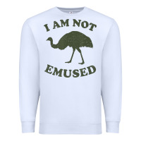 White funny not emu sed emu   not amused ostrich bird Premium Sweatshirt - linhVisuals
