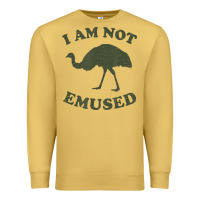 Antique Gold funny not emu sed emu   not amused ostrich bird Premium Sweatshirt - linhVisuals