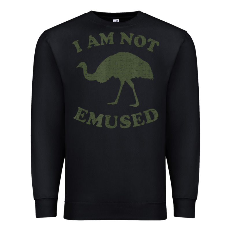 Funny Not Emu Sed Emu   Not Amused Ostrich Bird Premium Sweatshirt by linhVisuals | Teevron