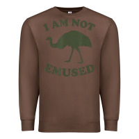 Chestnut funny not emu sed emu   not amused ostrich bird Premium Sweatshirt - linhVisuals