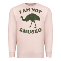 Pale Pink funny not emu sed emu   not amused ostrich bird Premium Sweatshirt - linhVisuals