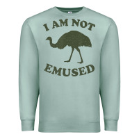 Seafoam funny not emu sed emu   not amused ostrich bird Premium Sweatshirt - linhVisuals