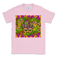 Bubblegum Pink Mardi Gras masks and coins tumbler Classic Tee - HowdyJamesFarm