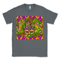 Charcoal Heather Mardi Gras masks and coins tumbler Classic Tee - HowdyJamesFarm