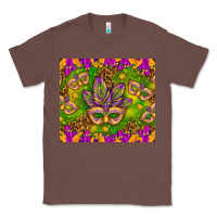 Chestnut Mardi Gras masks and coins tumbler Classic Tee - HowdyJamesFarm