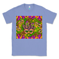 Colony Blue Mardi Gras masks and coins tumbler Classic Tee - HowdyJamesFarm