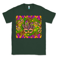 Sports Green Mardi Gras masks and coins tumbler Classic Tee - HowdyJamesFarm