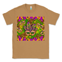 Toasted Coconut Mardi Gras masks and coins tumbler Classic Tee - HowdyJamesFarm
