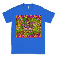True Royal Mardi Gras masks and coins tumbler Classic Tee - HowdyJamesFarm
