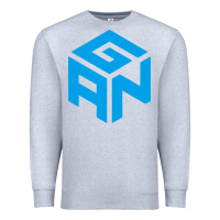 Heather Grey gancube Premium Sweatshirt - linhVisuals