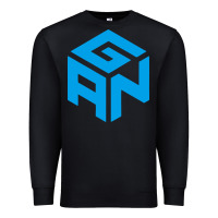 Black gancube Premium Sweatshirt - linhVisuals