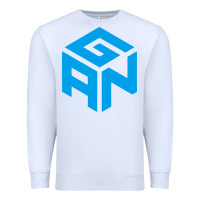 White gancube Premium Sweatshirt - linhVisuals