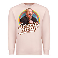 Pale Pink serenity later serenity now Premium Sweatshirt - linhVisuals