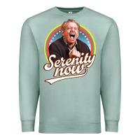 Seafoam serenity later serenity now Premium Sweatshirt - linhVisuals
