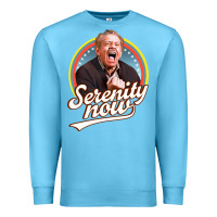 Ocean Blue serenity later serenity now Premium Sweatshirt - linhVisuals