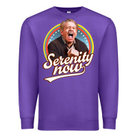 Purple serenity later serenity now Premium Sweatshirt - linhVisuals