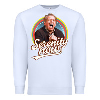 White serenity later serenity now Premium Sweatshirt - linhVisuals