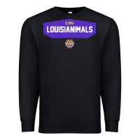 Black lsu louisianimals Premium Sweatshirt - linhVisuals