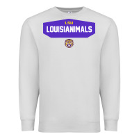 Dove Grey lsu louisianimals Premium Sweatshirt - linhVisuals