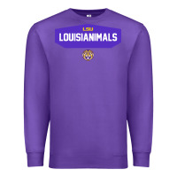 Purple lsu louisianimals Premium Sweatshirt - linhVisuals