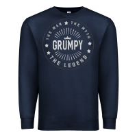 Navy graphic 365 grumpy the legend men funny gift Premium Sweatshirt - linhVisuals