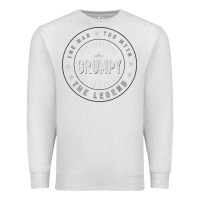 Oatmeal Heather graphic 365 grumpy the legend men funny gift Premium Sweatshirt - linhVisuals