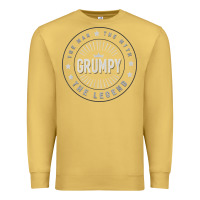 Antique Gold graphic 365 grumpy the legend men funny gift Premium Sweatshirt - linhVisuals