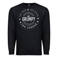 Black graphic 365 grumpy the legend men funny gift Premium Sweatshirt - linhVisuals