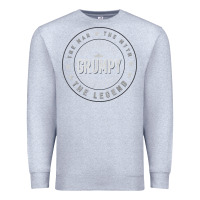 Heather Grey graphic 365 grumpy the legend men funny gift Premium Sweatshirt - linhVisuals