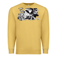 Antique Gold guernica artwork Premium Sweatshirt - linhVisuals