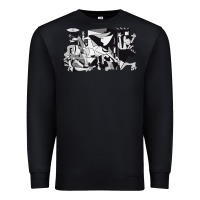 Black guernica artwork Premium Sweatshirt - linhVisuals