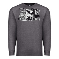 Charcoal Heather guernica artwork Premium Sweatshirt - linhVisuals